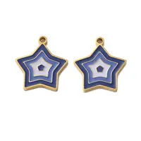 304 Stainless Steel Enamel Pendants