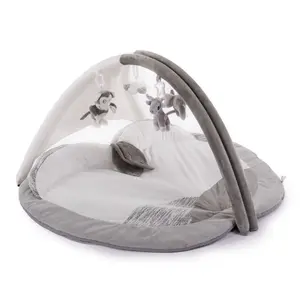 Bo Jungle hrací deka s hrazdičkou B-Play Gym Apple Grey