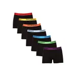 Nedeto 7PACK pánské boxerky černé (7NDTB001-week) XXL