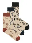 JACK & JONES Ponožky  béžová / tmavomodrá / hrdzavohnedá / čierna