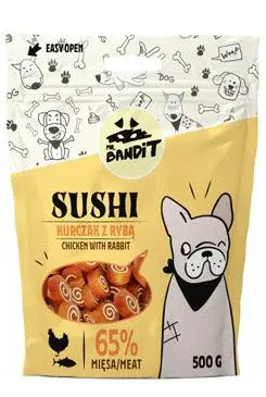 Vetexpert Mr.bandit pochoutka sushi kuře a ryba 500g