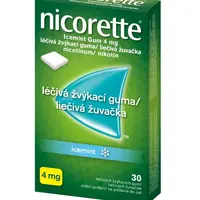 Nicorette Icemint Gum 4 mg léčivá žvýkací guma 30 žvýkaček