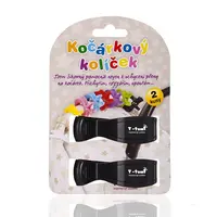 T-tomi Kočárkový kolíček 2 ks černý
