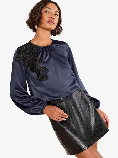 Friends Like These Blúzka  námornícka modrá / čierna