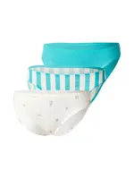 ETAM Nohavičky 'Johnnie'  tyrkysová / oranžová / lososová / biela