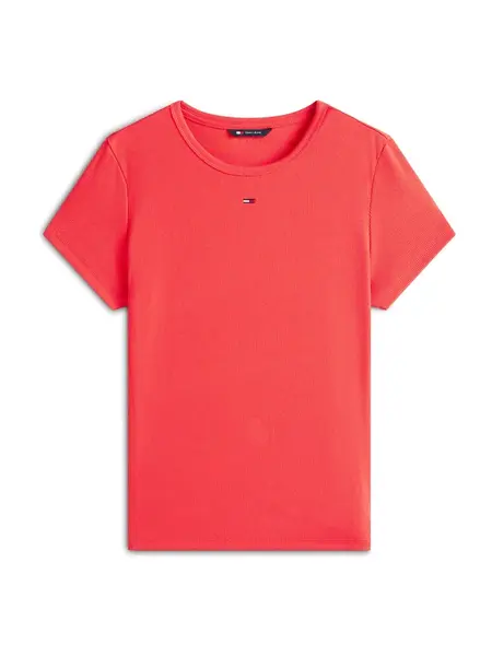 Tommy Jeans Tričko 'ESSENTIAL'  červená