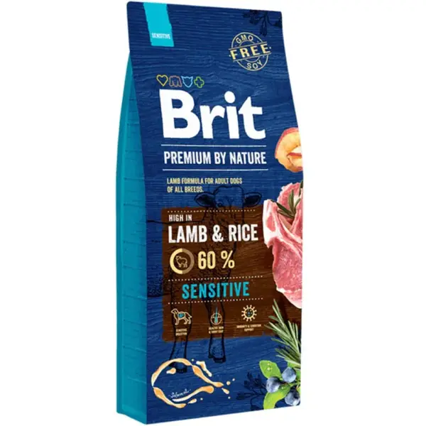 Brit Premium by Nature Sensitive Lamb 15 kg | Granule pro psy