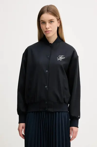 Bomber bunda s příměsí vlny Tommy Hilfiger