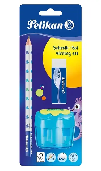 Súprava - ceruzka, guma, strúhadlo