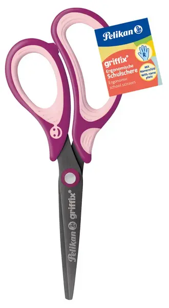 Detské nožnice Griffix pre pravákov, fialové