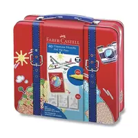 Detské fixky Faber-Castell Connector v kufríku, 40 farieb