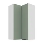 Horní rohová skříňka Aria 60x60 GN-108 2F (90°) Barva korpusu: Bílá, Barva dvířek: SA - Aquamarine AFM