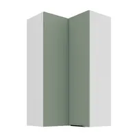 Horní rohová skříňka Aria 60x60 GN-108 2F (90°) Barva korpusu: Bílá, Barva dvířek: SA - Aquamarine AFM