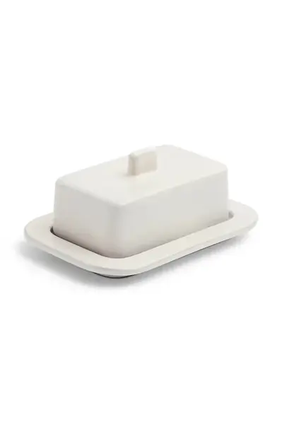 Miska na máslo HAY Barro 7,5 x 12,3 x 17,5 cm bílá barva