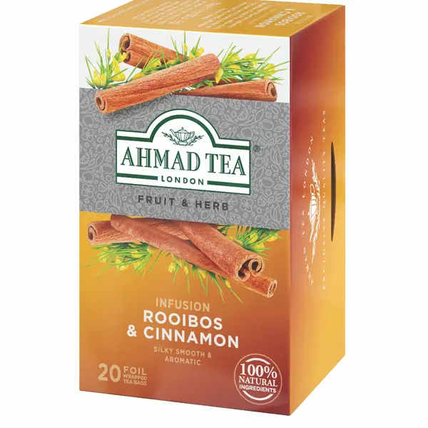 Ahmad Tea Rooibos & Cinnamon porcovaný čaj 20x1,5 g