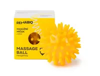 Rehabiq Masážní míček ježek 6 cm 1 ks žlutý