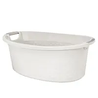 Miska ovál Cotton 40l bílá antik