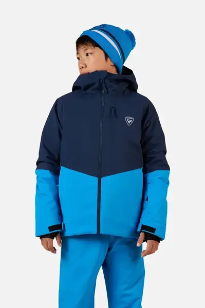 Dětská bunda Rossignol WISPILE tyrkysová barva, RLNYJ02