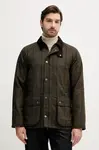 Vlněná bunda Barbour BEDALE hnědá barva, přechodná, MWO0288