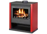 Krbová kamna s výměníkem VICTORIA Rubin BO, červená HO3074