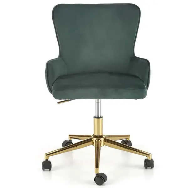 Otáčecí křeslo Timoteo zelená/zlatá
