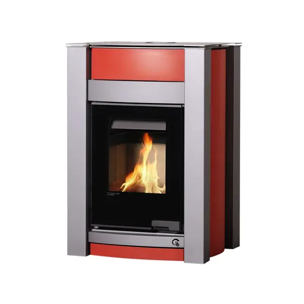 Kachle s výmenníkom AQUAFLAM VARIO KALMAR 11/7kW eervená FLHSF34-019