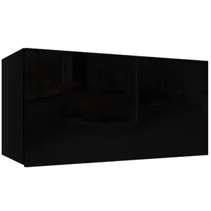 Závěsná skříňka Izumi-31-BL černá mat/lesk