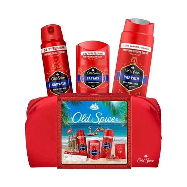 OLD SPICE Xmass sada Captain v Dárkové tašce 3 kusy