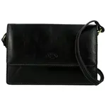 Dámská kožená crossbody kabelka černá - Katana Saire