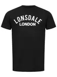 LONSDALE Tričko 'Bradfield'  čierna / biela