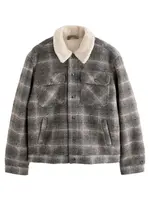 Next Prechodná bunda  tmavohnedá / čierna / biela