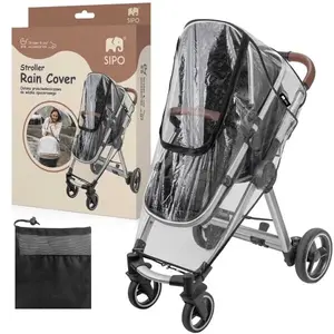Sipo RAINCOAT Pláštěnka na kočárek 3v1, transparentní, velikost