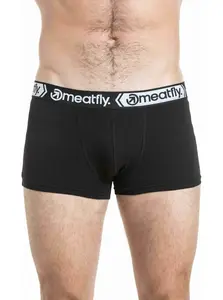 Meatfly pánské boxerky Balboa Double Pack Black / Black | Černá | Velikost XXL