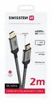 Swissten HDMI/HDMI 8K 60Hz 2m Nylon