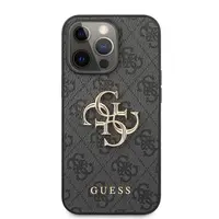Zadní kryt Guess Big 4G Metal Logo Case pro Apple iPhone 13 Pro Max, šedá