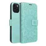 Flipové pouzdro MEZZO Book case pro Apple iPhone 15, mandala green