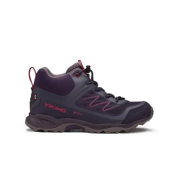 Viking Tind Mid GTX EU 39, mid grey/ruby red Dětské boty