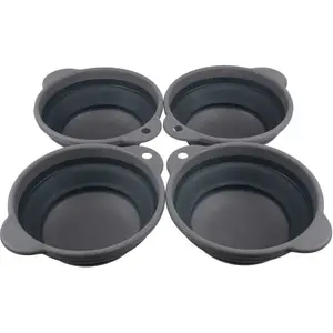 REGATTA OUTDOORS TPR FOLDING BOWL SET Sada misek, tmavě šedá, velikost