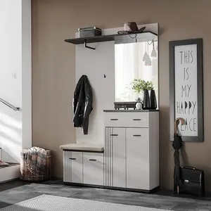 Predsieňový nábytok Hugo II Cc Hg2+P2 Vankúš Kašmír/Čierna