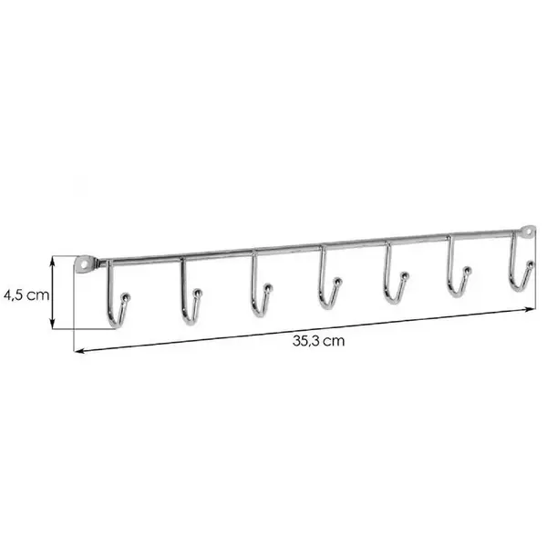 Věšák šroubovací chrom