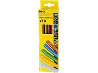 Drel Lepiace tyčinky 10 ks mix farieb  11,2x200 mm, CON-GKS-61