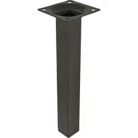 Štvorcová Nábytková Noha 25x25mm vys.20cm Čierna