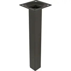 Štvorcová Nábytková Noha 25x25mm vys.20cm Čierna