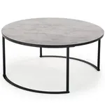 Konferenční stolek Macao popelavě šedá/černá 80