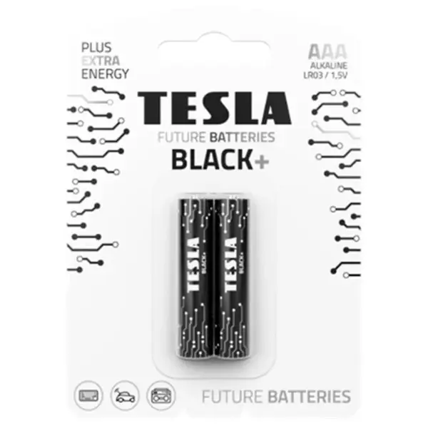 Baterie Tesla AAA LR03 Black+ 2 ks