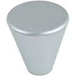 Nábytková knopka o 23 mm plast stříbrná