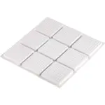 Podložky pod nábytok samolepiace  biele 28x28 mm