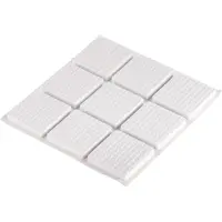 Podložky pod nábytok samolepiace  biele 28x28 mm