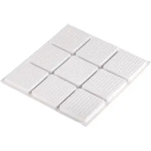 Podložky pod nábytok samolepiace  biele 28x28 mm