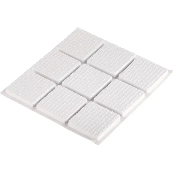 Podložky pod nábytok samolepiace  biele 28x28 mm